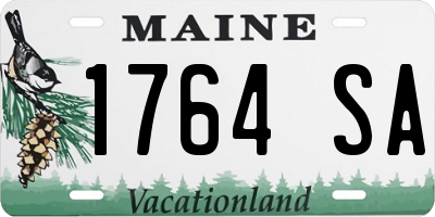 ME license plate 1764SA