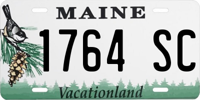 ME license plate 1764SC