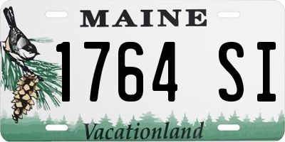 ME license plate 1764SI