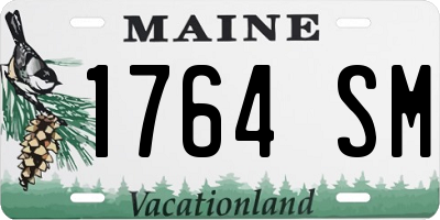 ME license plate 1764SM