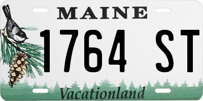 ME license plate 1764ST