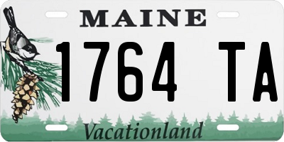 ME license plate 1764TA