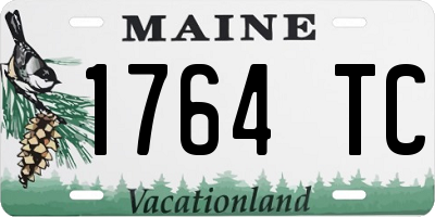 ME license plate 1764TC