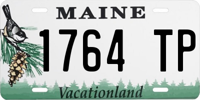 ME license plate 1764TP