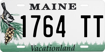 ME license plate 1764TT