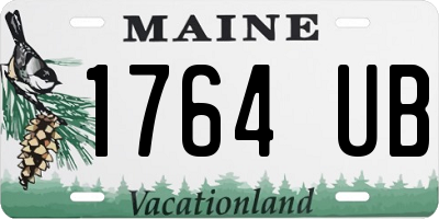ME license plate 1764UB