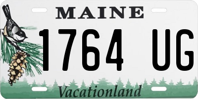 ME license plate 1764UG