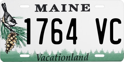 ME license plate 1764VC