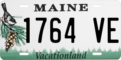 ME license plate 1764VE