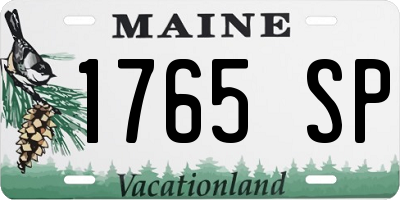 ME license plate 1765SP