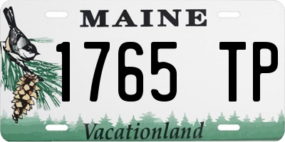 ME license plate 1765TP