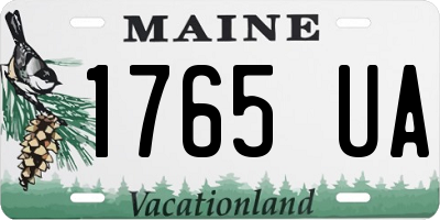 ME license plate 1765UA