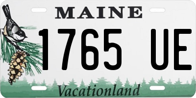 ME license plate 1765UE