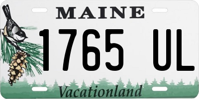 ME license plate 1765UL