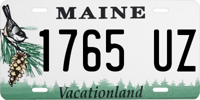 ME license plate 1765UZ