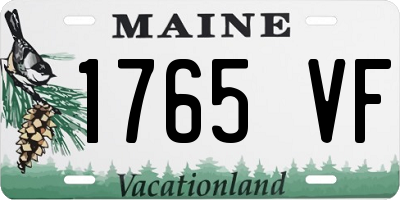 ME license plate 1765VF