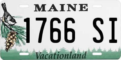 ME license plate 1766SI