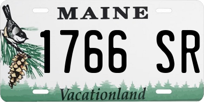 ME license plate 1766SR