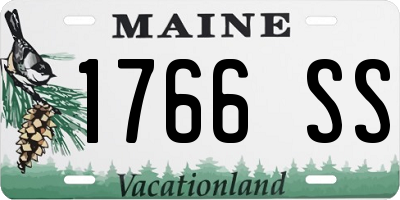 ME license plate 1766SS