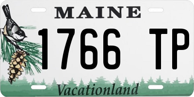ME license plate 1766TP