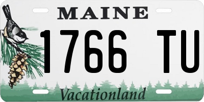 ME license plate 1766TU