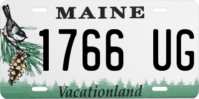 ME license plate 1766UG