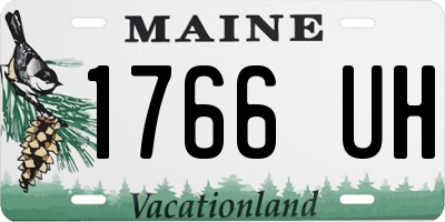 ME license plate 1766UH