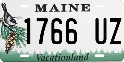 ME license plate 1766UZ