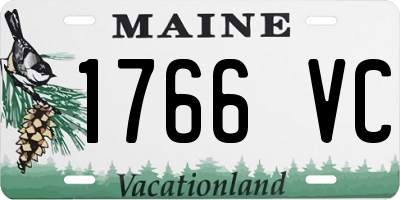 ME license plate 1766VC