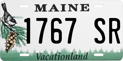 ME license plate 1767SR