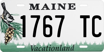 ME license plate 1767TC