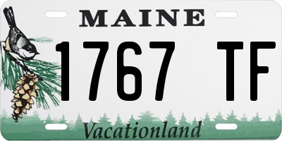 ME license plate 1767TF