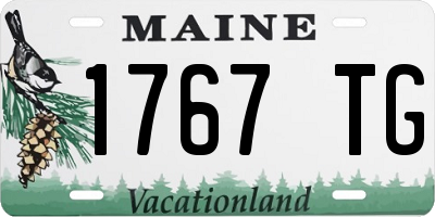 ME license plate 1767TG