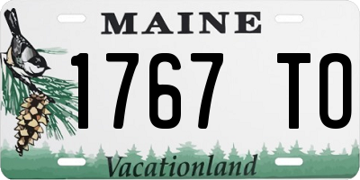ME license plate 1767TO