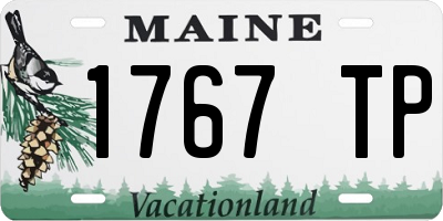 ME license plate 1767TP