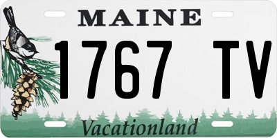 ME license plate 1767TV