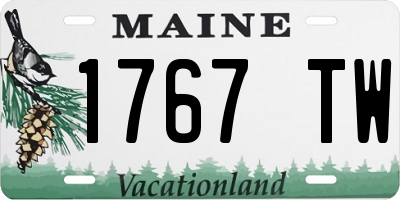 ME license plate 1767TW