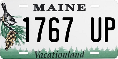 ME license plate 1767UP