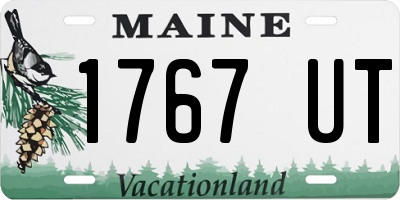 ME license plate 1767UT