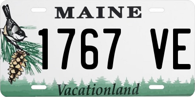ME license plate 1767VE