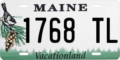 ME license plate 1768TL