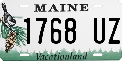 ME license plate 1768UZ