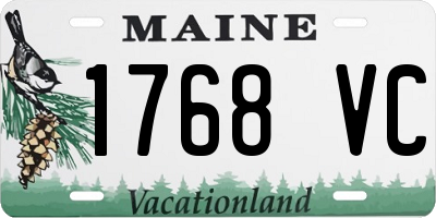 ME license plate 1768VC
