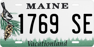 ME license plate 1769SE