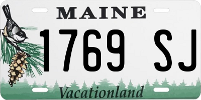 ME license plate 1769SJ