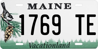 ME license plate 1769TE