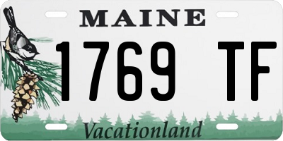 ME license plate 1769TF