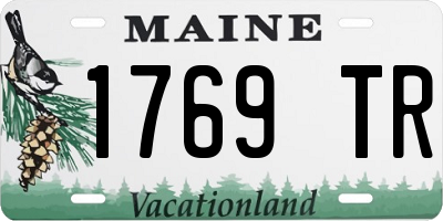 ME license plate 1769TR
