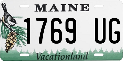 ME license plate 1769UG