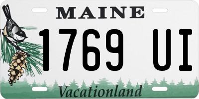ME license plate 1769UI